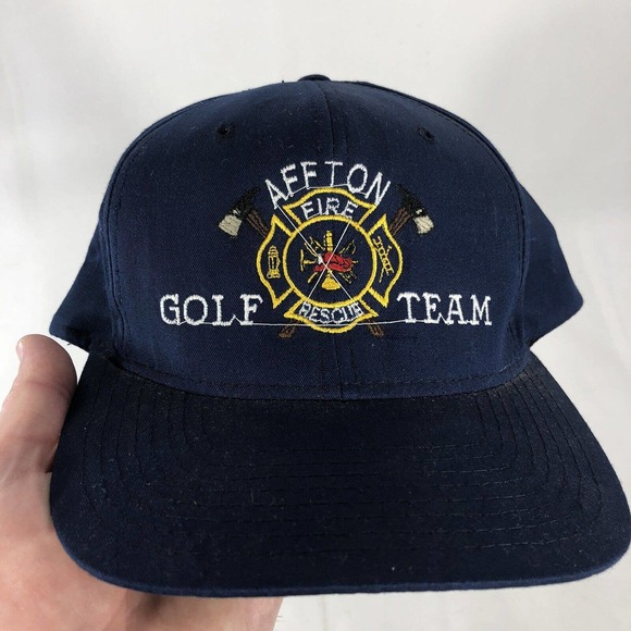 VTG AFFTON FIRE RESCUE GOLF TEAM HAT CAP SNAPBACK ADJUSTABLE ONE SIZE FITS MOST - Picture 14 of 14